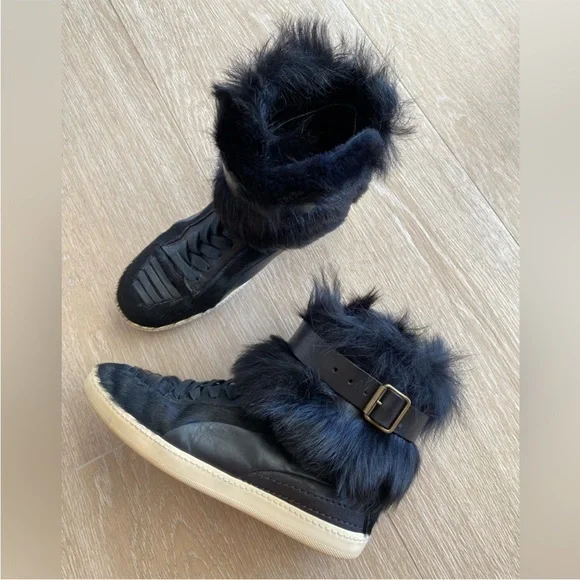 Alexander McQueen & Puma collaboration! Black leather sneakers, Size 38! - Picture 2 of 10